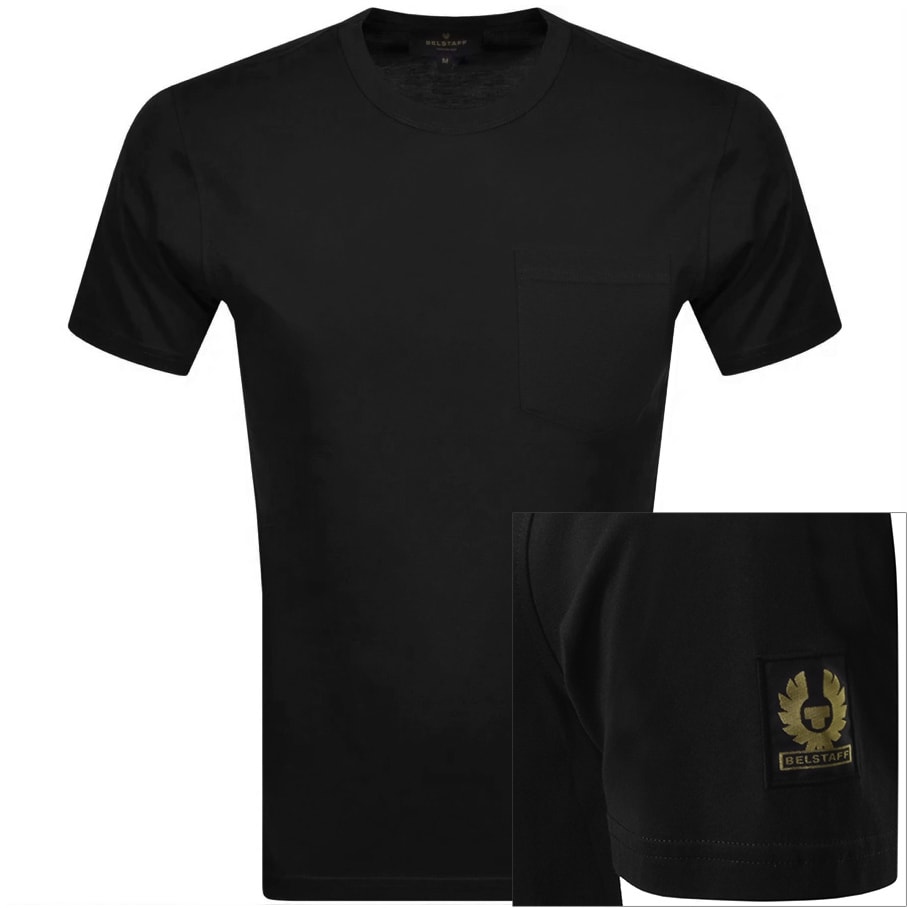 Alternative Image for ProductBelstaff Pocket Short Sleeve T Shirt Black1